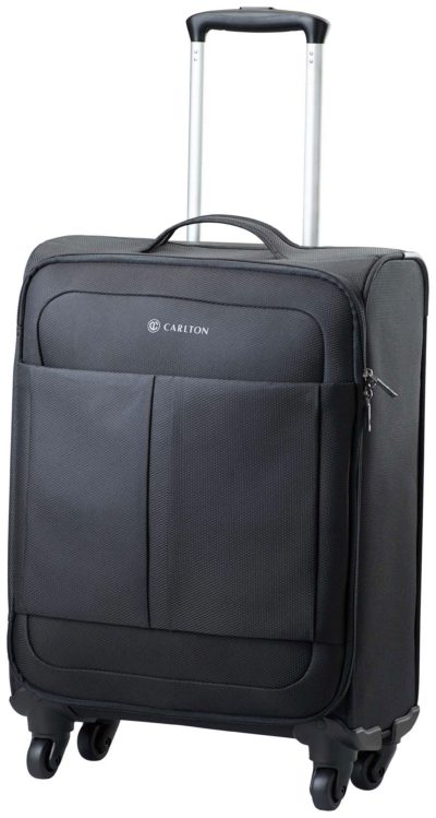 Carlton - Ultralite Small 4 Wheel Soft Suitcase - Black